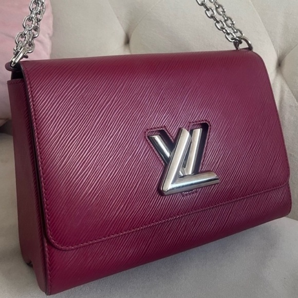 Louis Vuitton Handbags - Louis Vuitton Burgundy Chain Epi Twist Bag